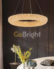 Pendul LED 60cm 80W Glow 3 Tipuri de Lumini Auriu