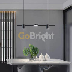 Pendul LED 70cm 30W cu Telecomanda Urban 3 Tipuri de Lumini Negru