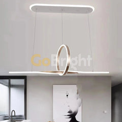 Pendul LED 80cm 100W cu Telecomanda Trinity 3 Tipuri de Lumini Gri