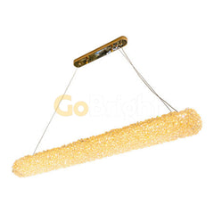 Pendul LED 80cm 40W cu Telecomanda Glow 3 Tipuri de Lumini Auriu