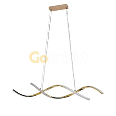 Pendul LED 80cm 76W cu Telecomanda Trinity 3 Tipuri de Lumini Auriu