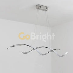 Pendul LED 80cm 76W cu Telecomanda Trinity 3 Tipuri de Lumini Crom
