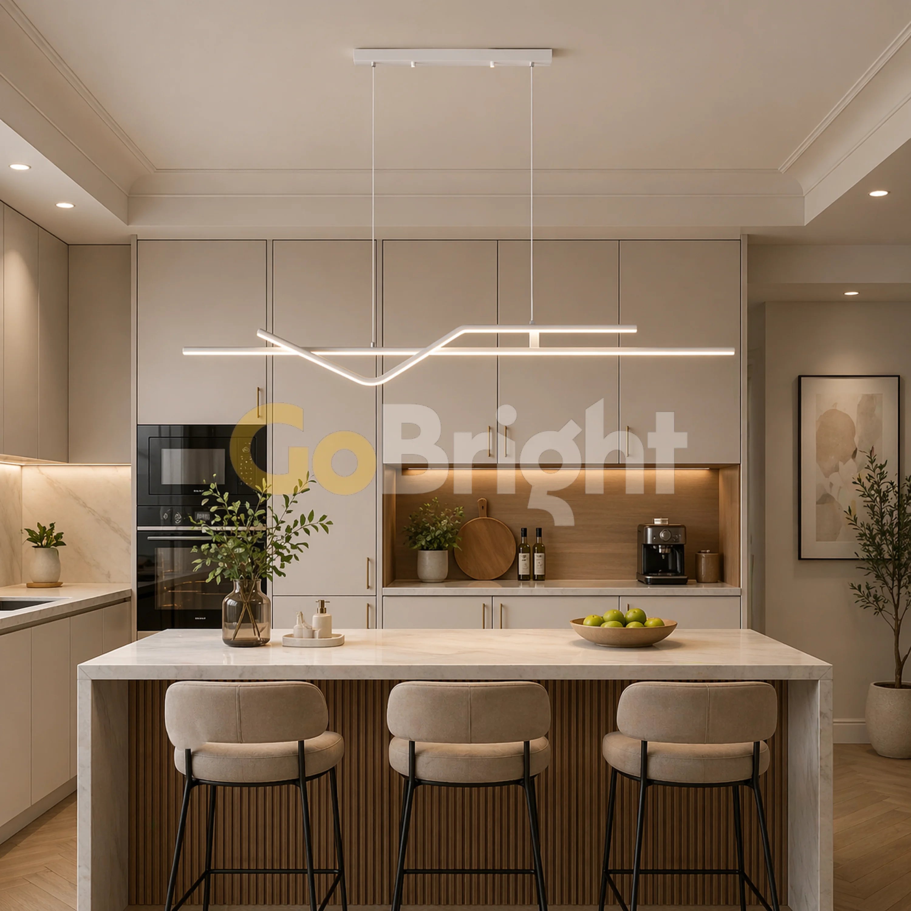 Pendul LED 84W 120cm cu Telecomanda Urban 3 Tipuri de Lumini Alb