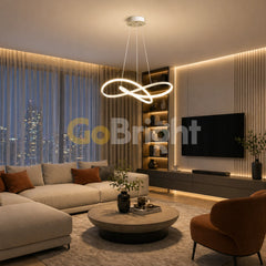 Pendul LED 90W cu Telecomanda Trinity 3 Tipuri de Lumini Alb