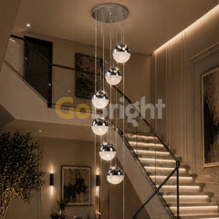 Pendul LED Diametru 30cm 120W cu Telecomanda Crystal 3 Tipuri de Lumini Argintiu