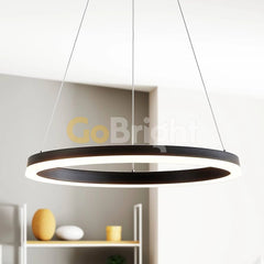 Pendul LED Diametru 40cm 50W cu Telecomanda Raven 3 Tipuri de Lumini Negru