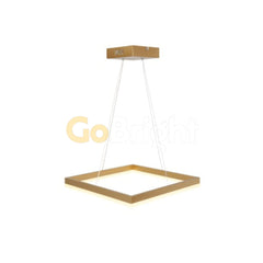 Pendul LED Diametru 45cm 62W cu Telecomanda Urban 3 Tipuri de Lumini Auriu