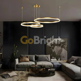 Pendul LED Diametru 60 + 40 + 30cm 160W cu Telecomanda Raven 3 Tipuri de Lumini Auriu