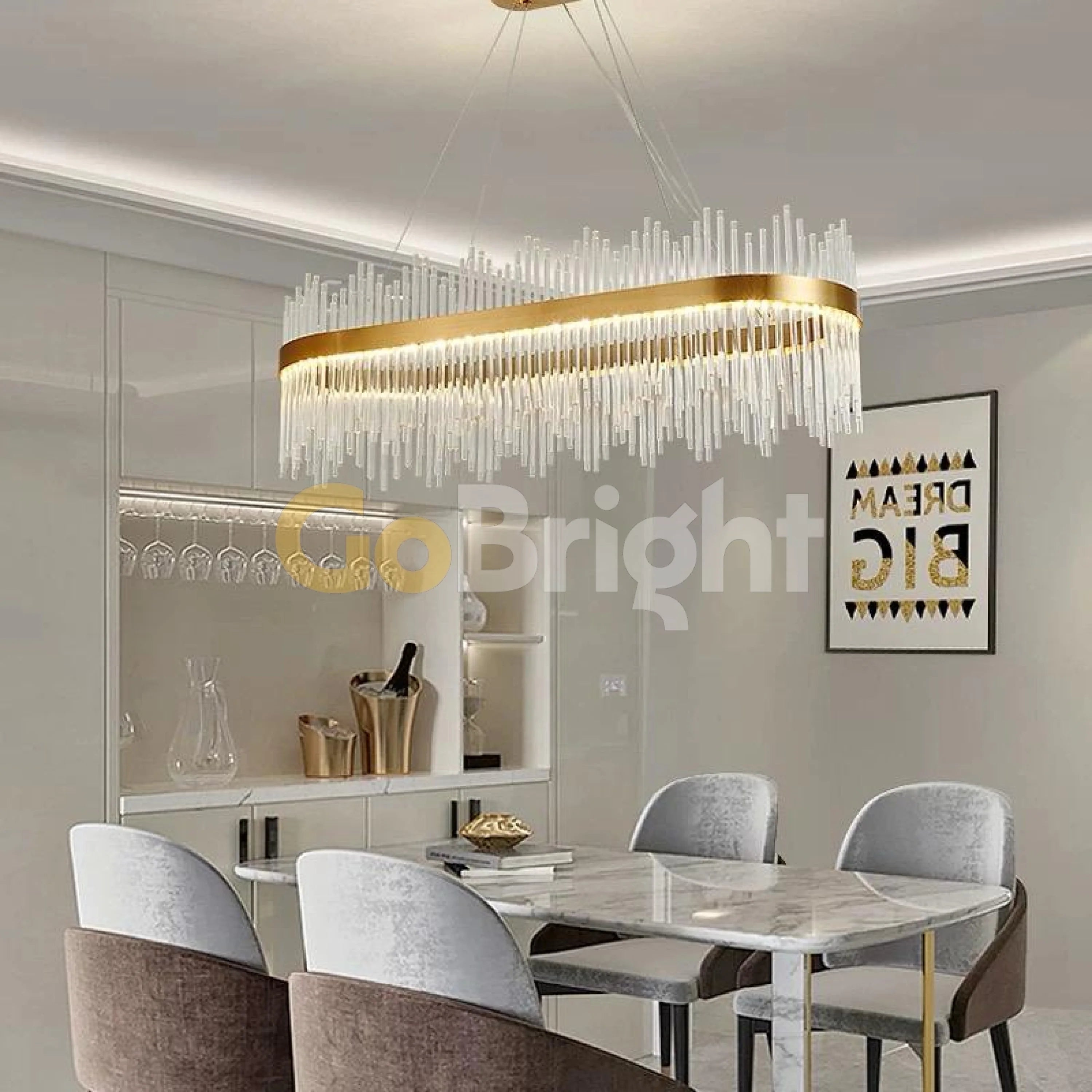 Pendul LED Diametru 80x30cm 100W Cristal cu Telecomanda Spiral 3 Tipuri de Lumini Auriu