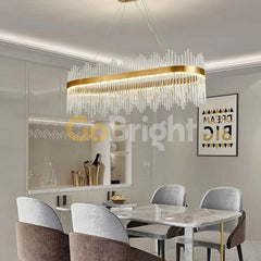 Pendul LED Diametru 80x30cm 100W Cristal cu Telecomanda Spiral 3 Tipuri de Lumini Auriu