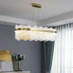 Pendul LED Diametru 80x35cm 120W Cristal cu Telecomanda Spino 3 Tipuri de Lumini Auriu