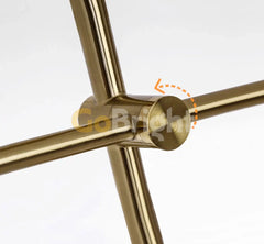 Pendul Lines Reglabil 6xE27 Auriu