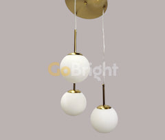 Pendul Moon Reglabil 3xE27 Auriu