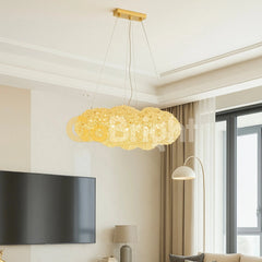 Pendul Norisor Cristale Glow 8xE27 Auriu