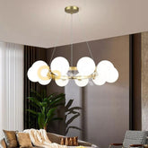 Pendul Raya Reglabil 10xE27 Auriu