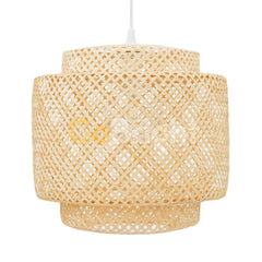 Pendul Rustic Bali 1xE27 Diametru 35cm Bambus