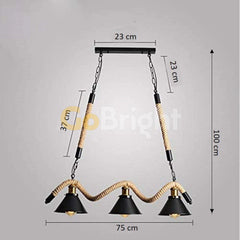 Pendul Rustic Eagle 3xE27 Reglabil