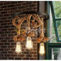 Pendul Rustic Eagle 3xE27 Reglabil Diametru 40cm