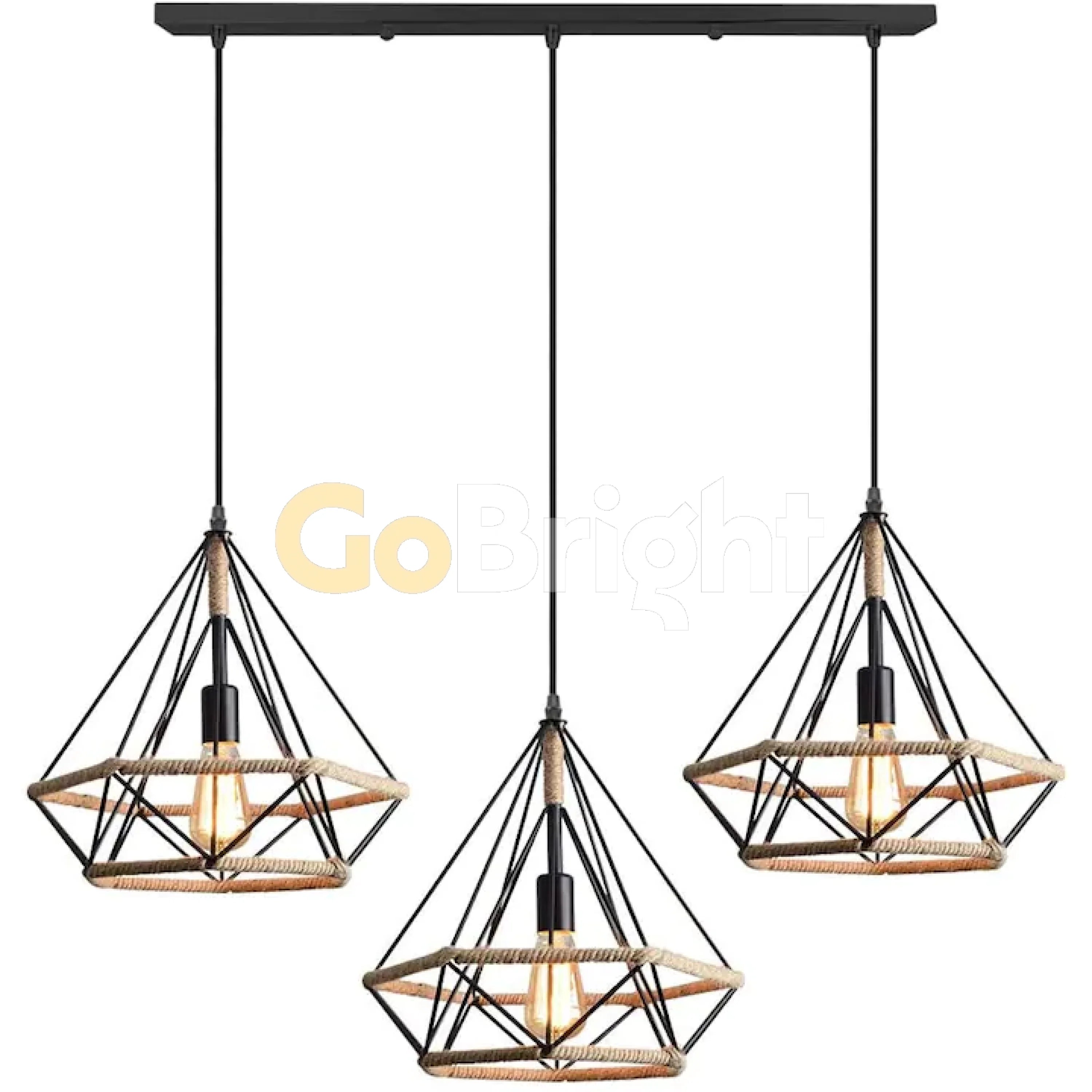 Pendul Rustic Eagle 3xE27 Reglabil Diametru 60cm