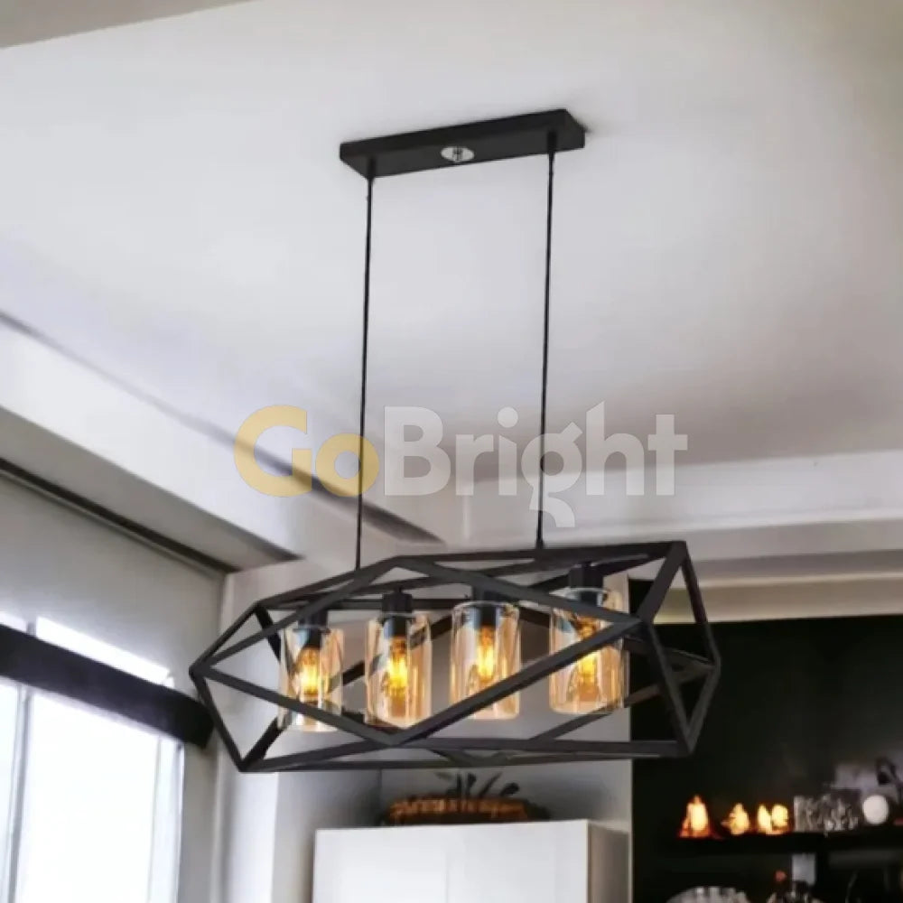 Pendul Rustic Eagle 4xE27 Reglabil 60cm