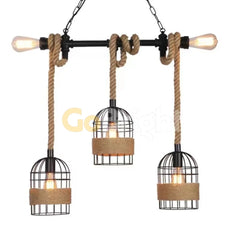 Pendul Rustic Eagle 5xE27 Reglabil 50cm