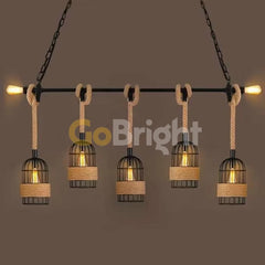 Pendul Rustic Eagle 7xE27 Reglabil 100cm