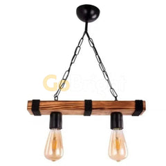 Pendul Rustic Reglabil Eagle 2xE27 40cm