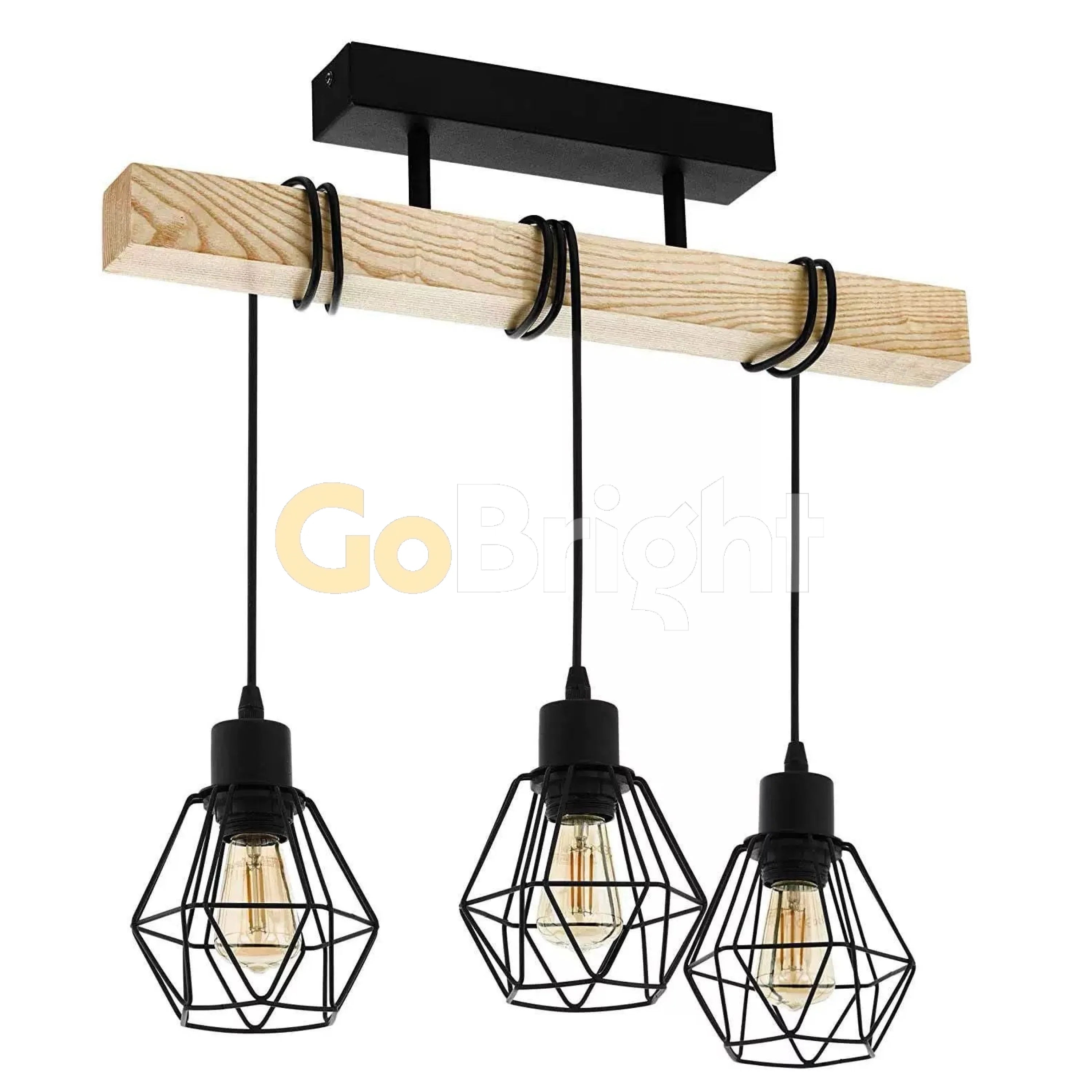 Pendul Rustic Reglabil Eagle 3xE27 50cm