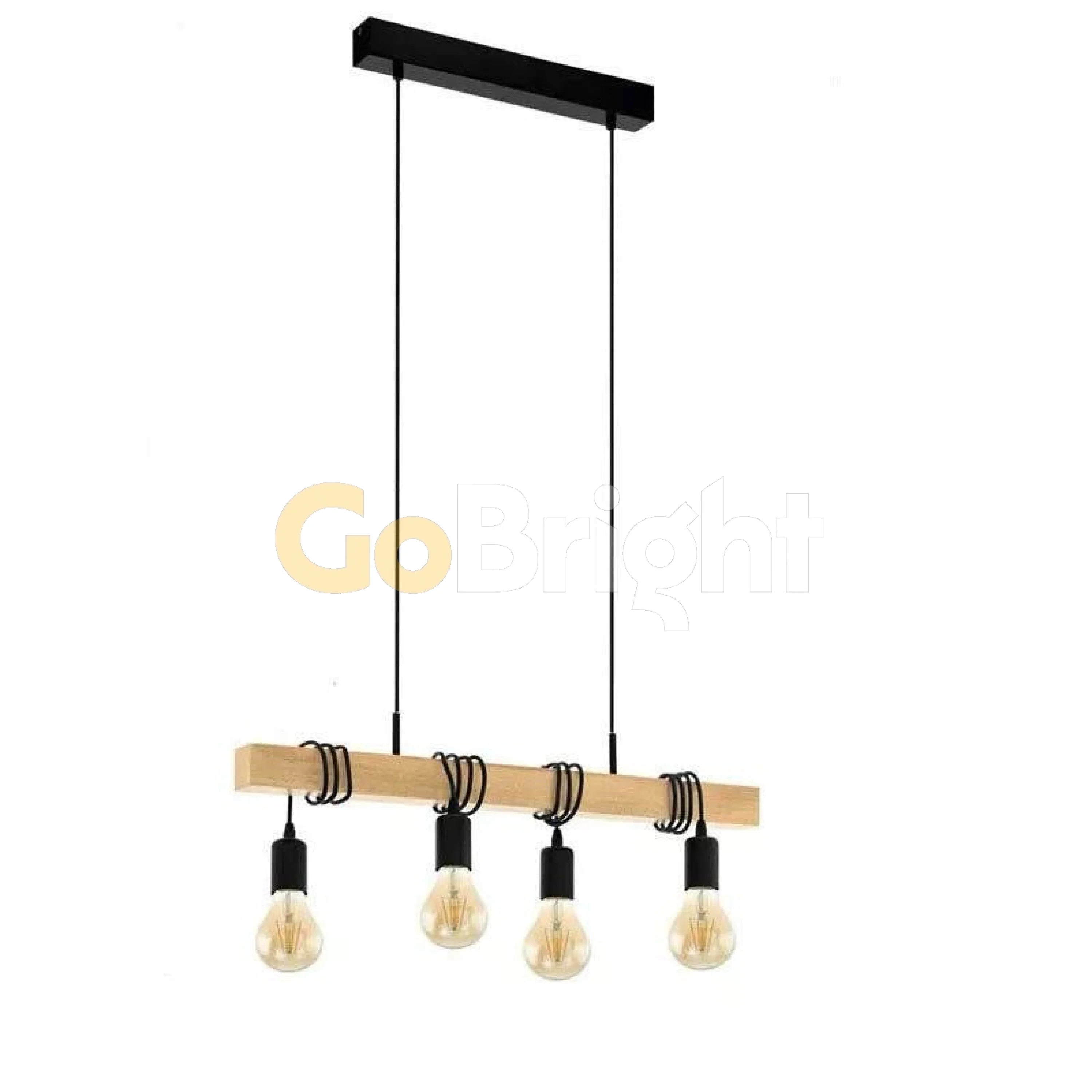 Pendul Rustic Reglabil Eagle 4xE27 60cm