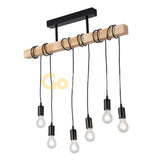 Pendul Rustic Reglabil Eagle 6xE27 80cm