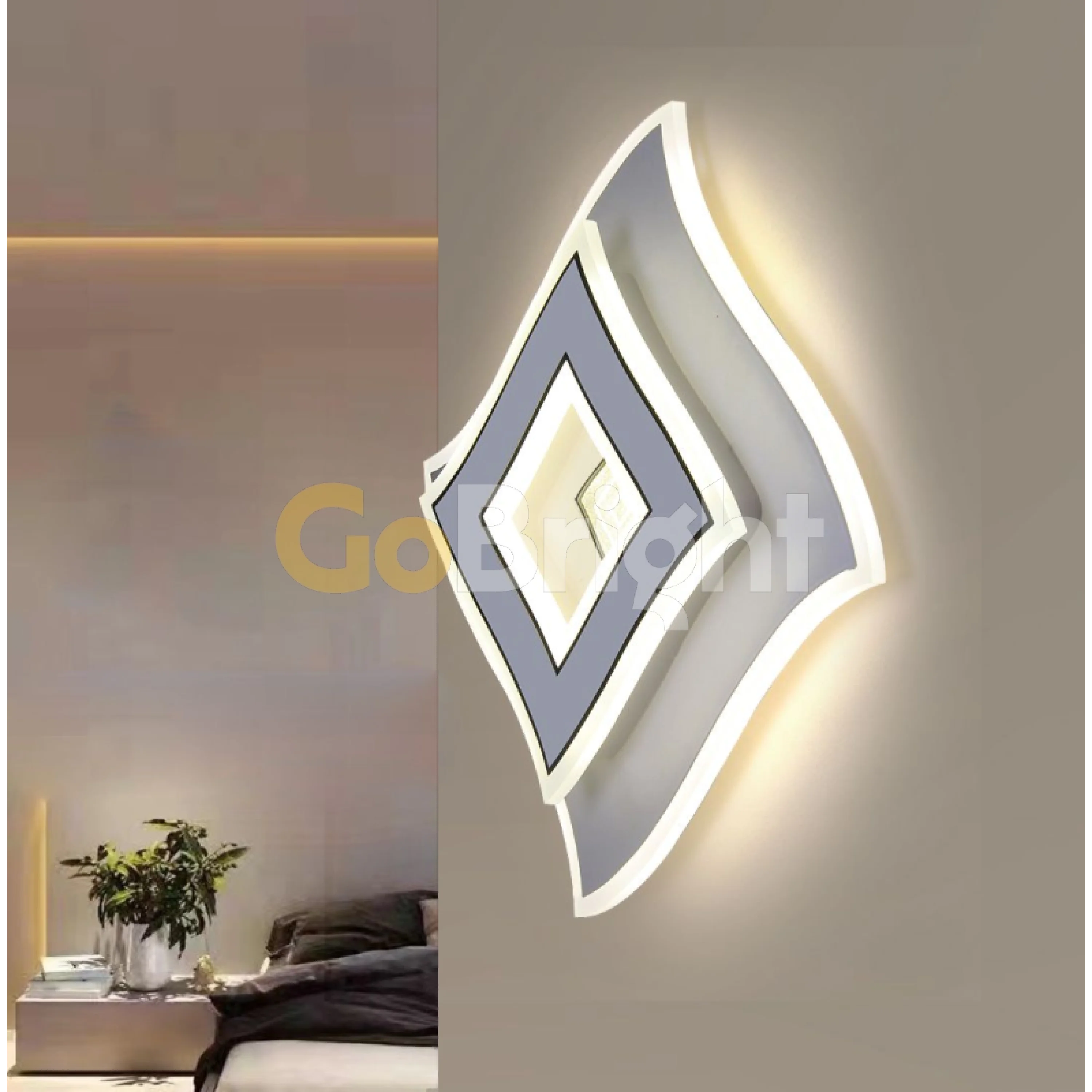 Plafoniera LED 40cm 100W cu Telecomanda Raisa 3 Tipuri de Lumini Alb