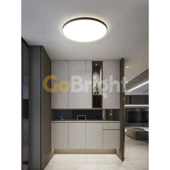 Plafoniera LED Diametru 40cm 40W Office Ultra Slim Lumina Rece Negru