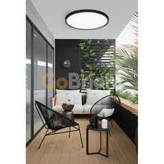 Plafoniera LED Diametru 40cm 40W Office Ultra Slim Lumina Rece Negru