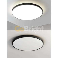 Plafoniera LED Diametru 40cm 40W Office Ultra Slim Lumina Rece Negru