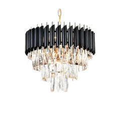 Candelabru Kimberly Diametru 30cm Negru + Auriu