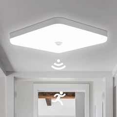 Plafoniera LED Diametru 23cm 36W cu Senzor de Miscare Office Slim Lumina Rece Alb