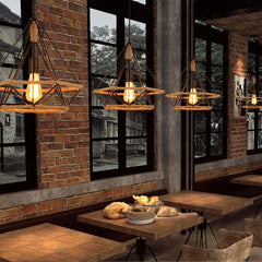 Pendul Rustic Eagle 3xE27 Reglabil Diametru 60cm