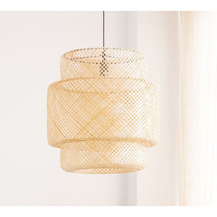 Pendul Rustic Bali 1xE27 Diametru 35cm Bambus