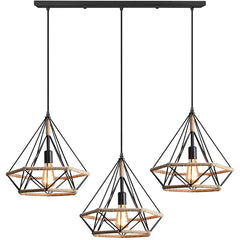Pendul Rustic Eagle 3xE27 Reglabil Diametru 60cm