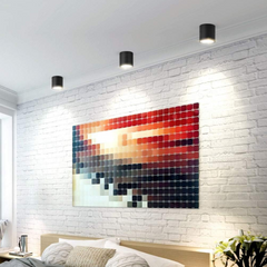 Spot LED Office Ajustabil Lumina Neutra 12W Diametru 10cm Negru