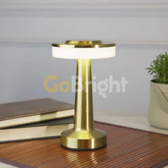 Veioza Touch LED Sinth 3 Tipuri de Lumini 20cm 10W Auriu