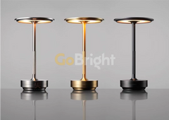 Veioza Touch LED Sinth 3 Tipuri de Lumini 28cm 10W Auriu