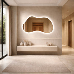 Oglinda LED Mega Cloud 140x80cm Touch 3 Culori Luminoase