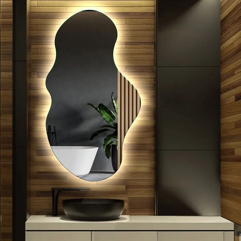 Oglinda LED Cloud 65x100cm Touch 3 Culori Luminoase