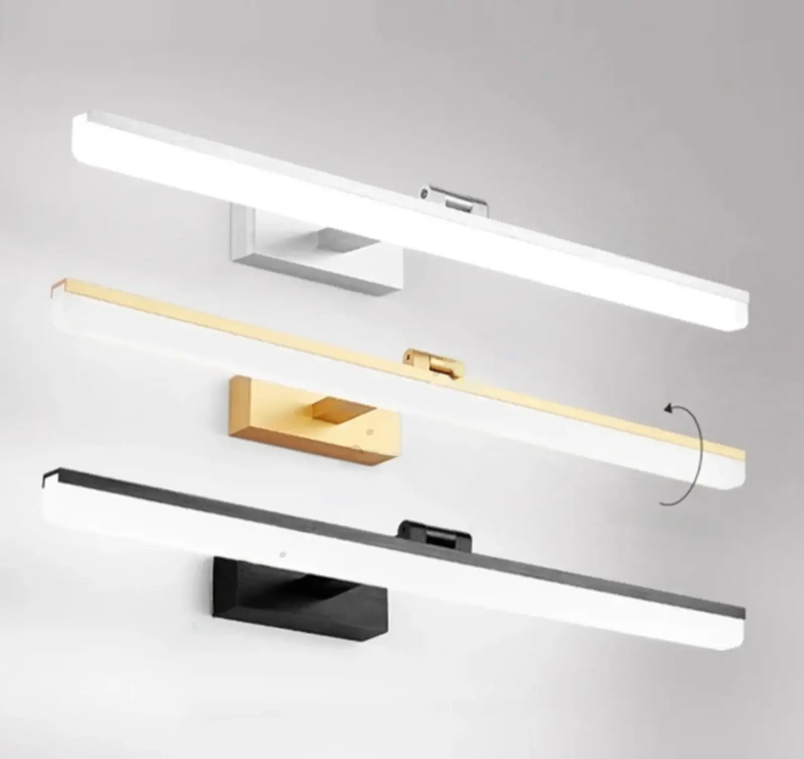Aplica LED 60cm 32W Urban Reglabila 3 Tipuri de Lumini Argintiu