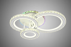Lustra LED cu Telecomanda Imperial 3 Tipuri de Lumini RGB 130W Alb