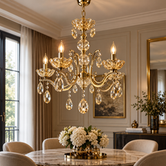Candelabru Clasic Auriu cu 3 Brate
