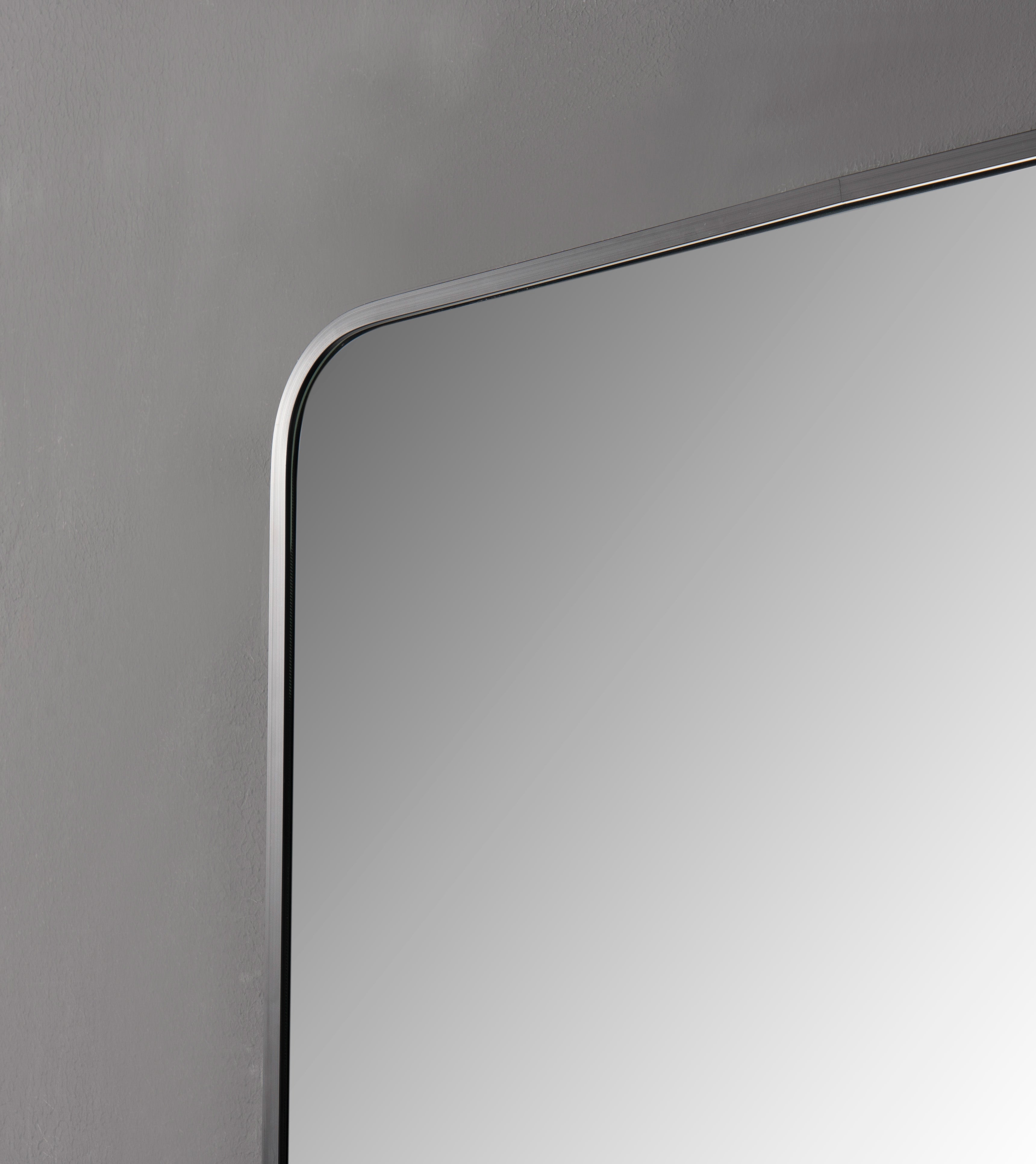 Oglinda LED Premium 80x80cm Rama Neagra Touch 3 Culori Luminoase