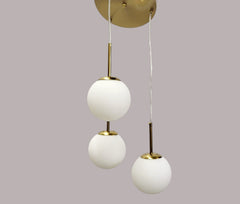 Pendul Moon Reglabil 3xE27 Auriu