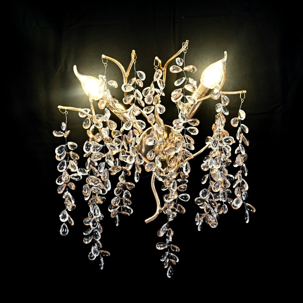 Aplica Cristal Olivia 2xE14 30cm Auriu